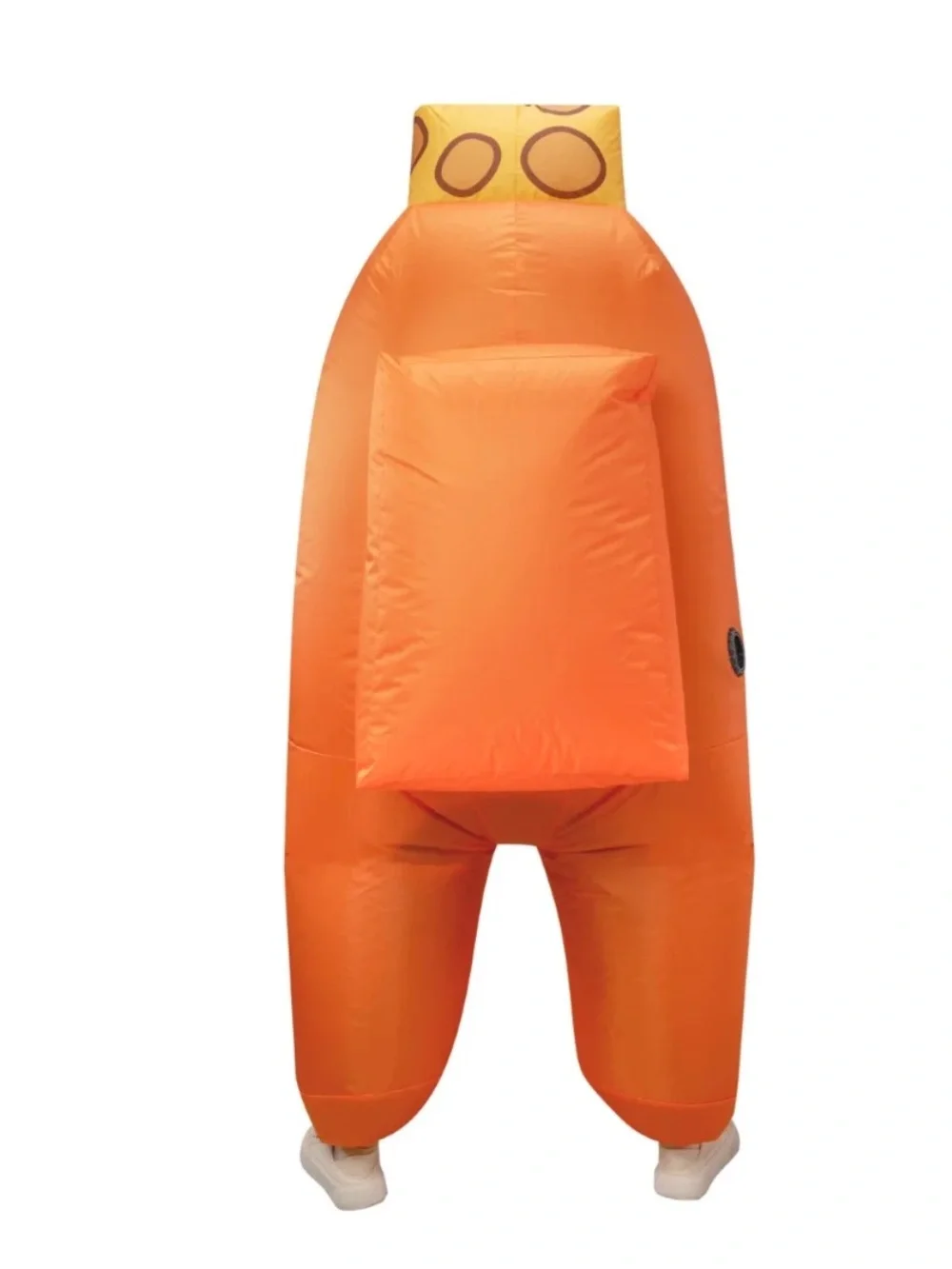 Among Us Inflatable Orange Costume with Backpack Detail